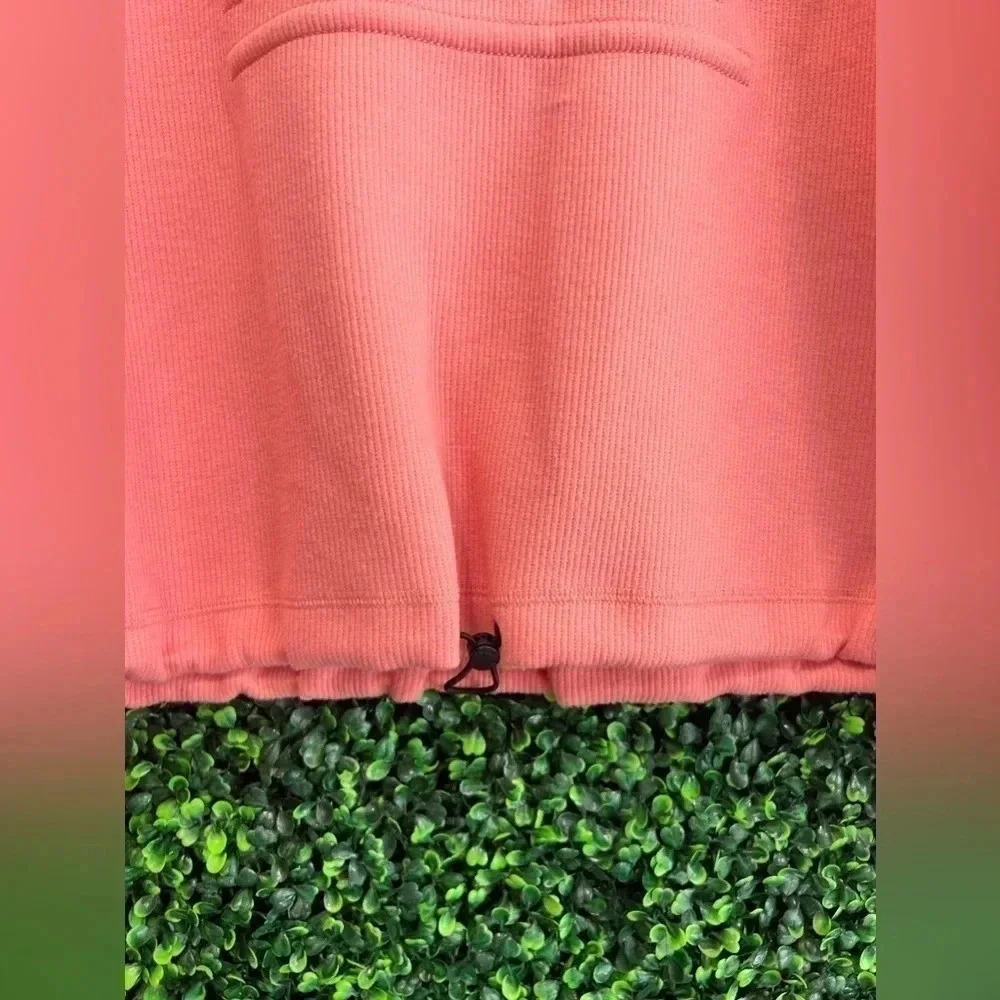 Dkny Embossed Logo Drawstring Cropped Sweatshirt … - image 5